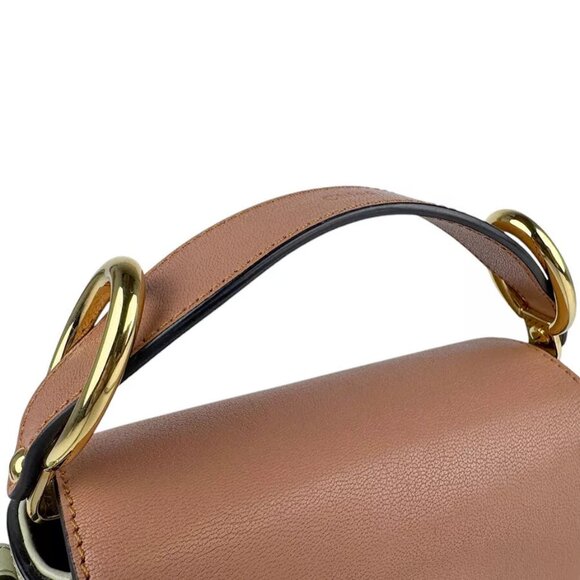 Auth Chloe Chloe C Handbag Crossbody Shoulder Bag Brown/Light Khaki - - Picture 10 of 13